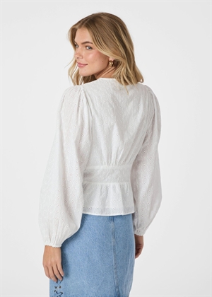 Neroni embroidery bluse Hvid Neo Noir 